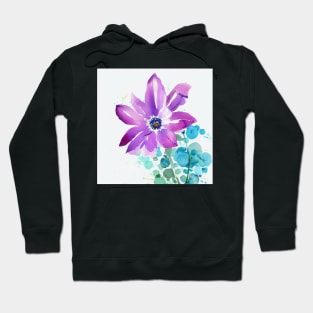 Watercolor Flower Hoodie